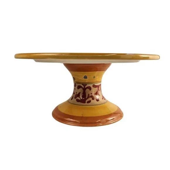 12" Diameter Pedestal Cake Stand American Simplicity Villa by Home